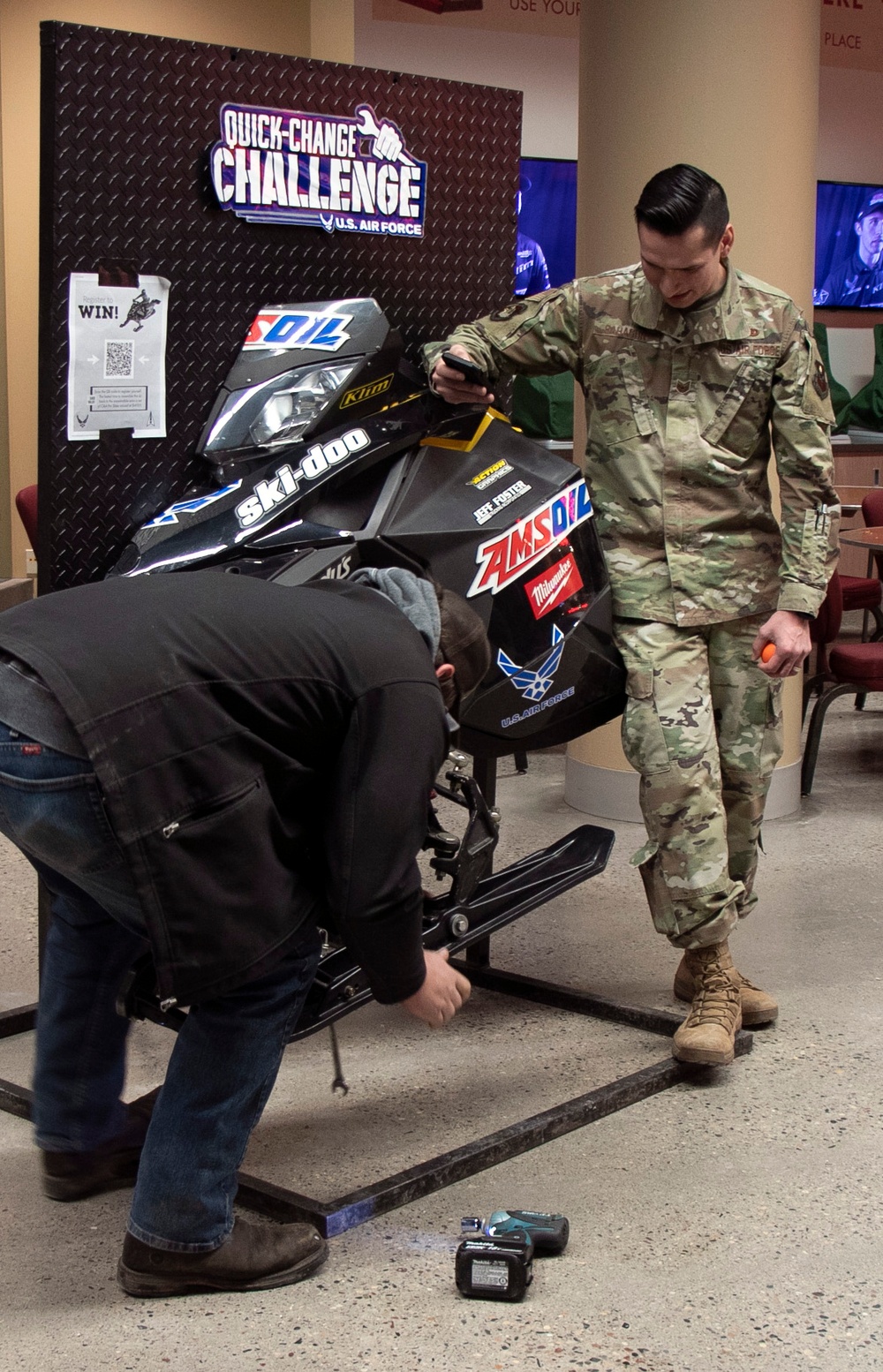 U.S. Air Force at SnoCross series in Shakopee, Minnesota.