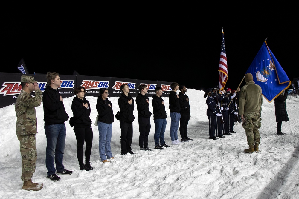 U.S. Air Force at SnoCross series in Shakopee, Minnesota.