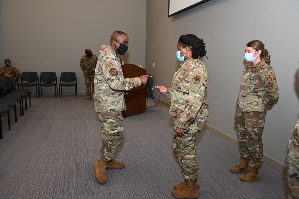 Command Chief Master Sgt. of the Air National Guard Visits McEntire Joint National Guard Base