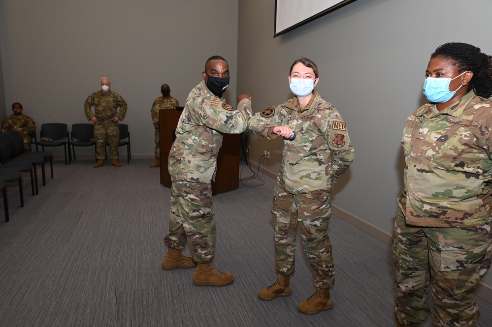 Command Chief Master Sgt. of the Air National Guard Visits McEntire Joint National Guard Base