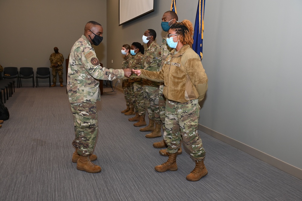 Command Chief Master Sgt. of the Air National Guard Visits McEntire Joint National Guard Base