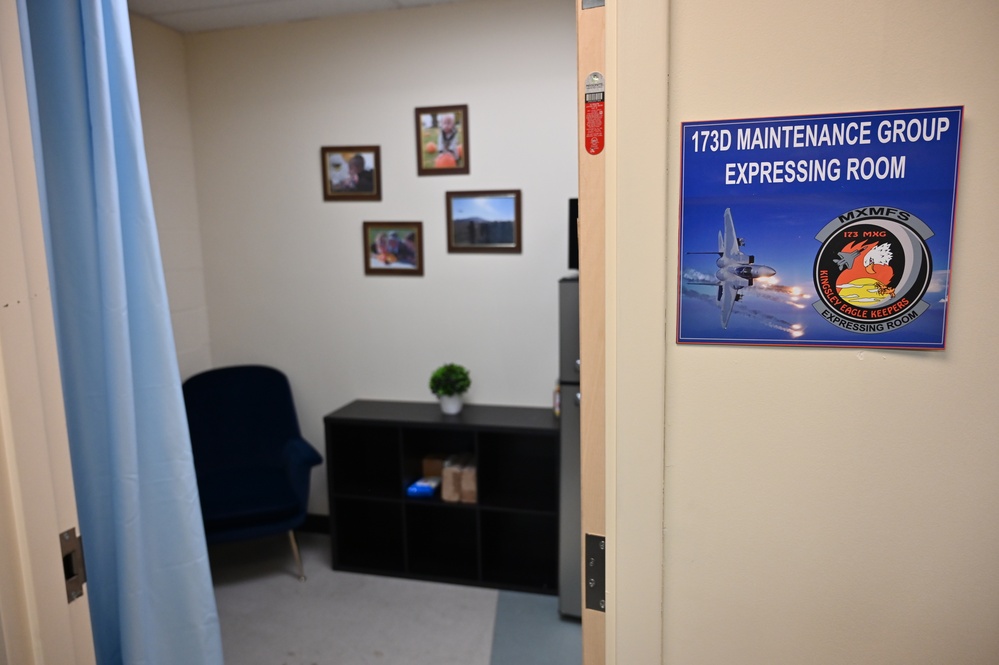 173rd Maintenance Group constructs new room for nursing mothers, embraces its extended Kingsley Family