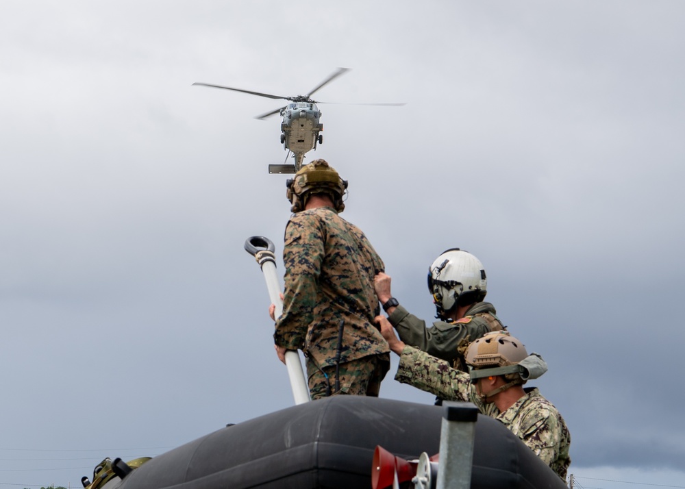 HSC-21 Sailors, attached to USS Charleston, Conduct UUV Training Exercise with CTG 75.1