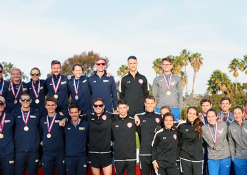 Air Force Women and Navy Men capture Cross Country team gold, Smith and Linton take individual women and men gold