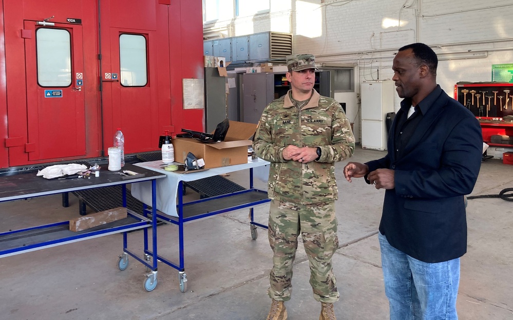 405th AFSB command team conducts terrain walk at LRC Benelux