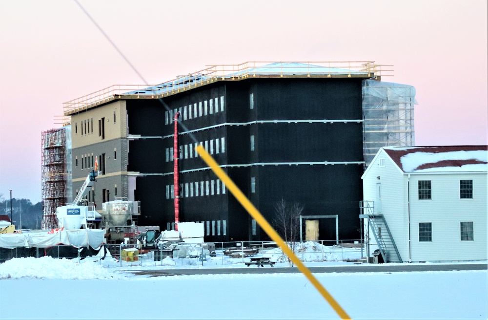 Barracks construction at Fort McCoy continues through winter