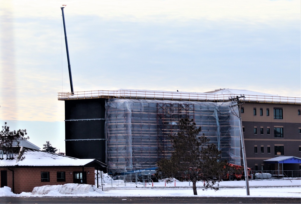 Barracks construction at Fort McCoy continues through winter