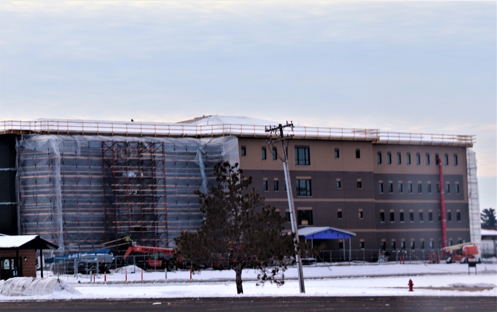 Barracks construction at Fort McCoy continues through winter