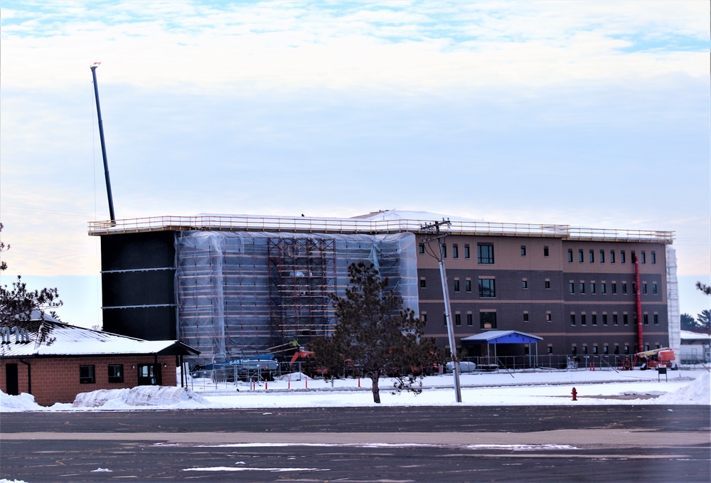 Barracks construction at Fort McCoy continues through winter