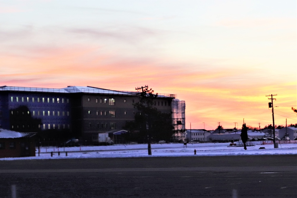 Barracks construction at Fort McCoy continues through winter
