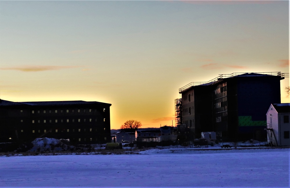 Barracks construction at Fort McCoy continues through winter