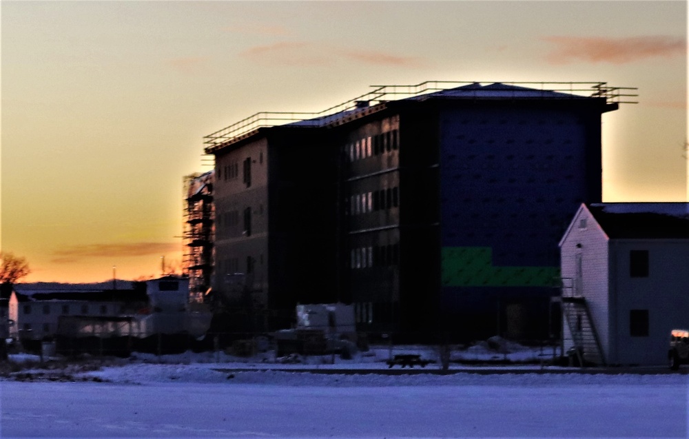 Barracks construction at Fort McCoy continues through winter