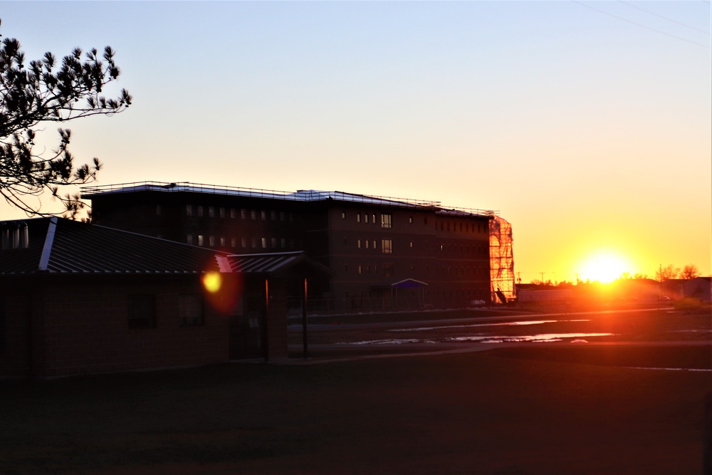 Barracks construction at Fort McCoy continues through winter