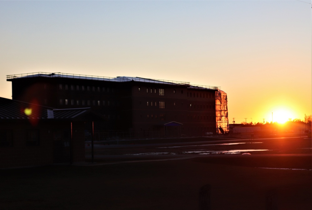 Barracks construction at Fort McCoy continues through winter