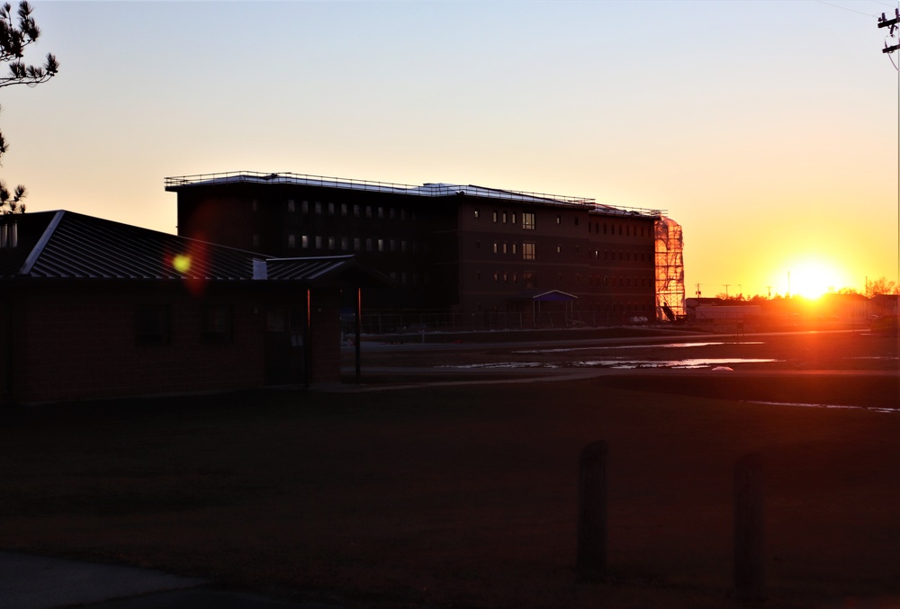 Barracks construction at Fort McCoy continues through winter