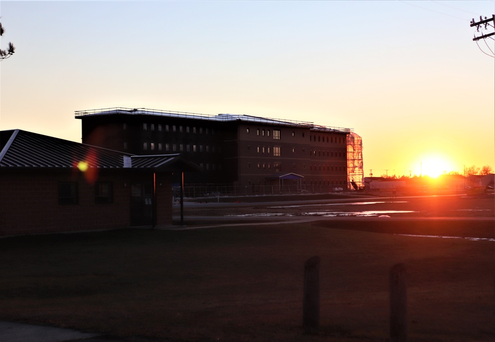 Barracks construction at Fort McCoy continues through winter