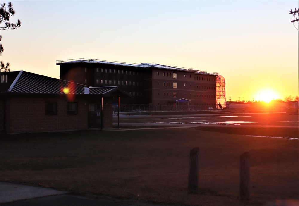 Barracks construction at Fort McCoy continues through winter