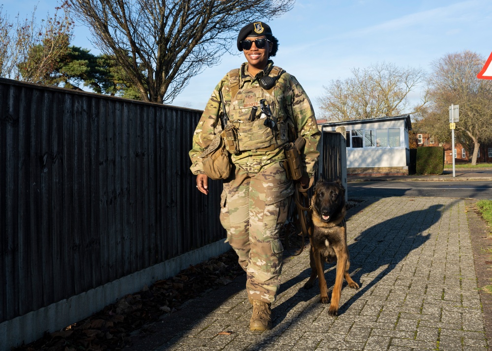 Partnership between a K9 Handler and MWD