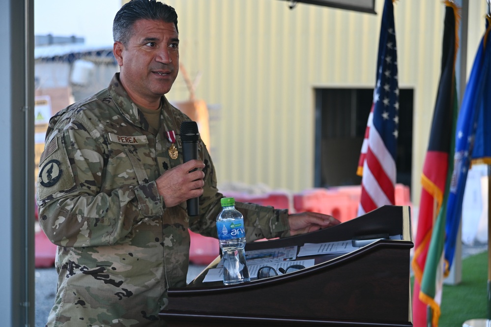 387th Expeditionary SF Squadron Change of Command