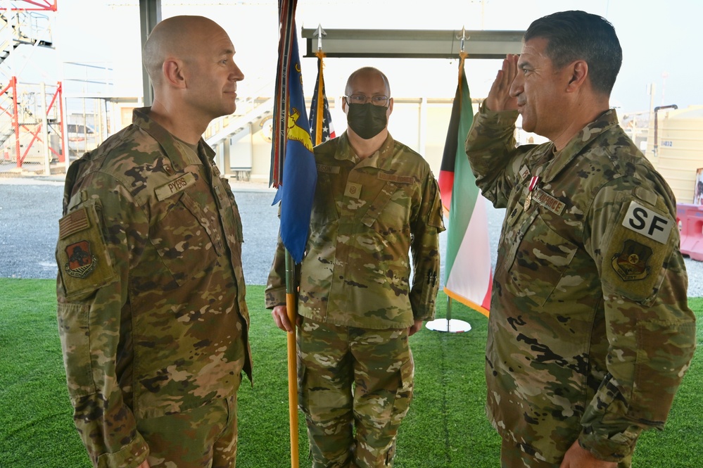 387th Expeditionary SF Squadron Change of Command