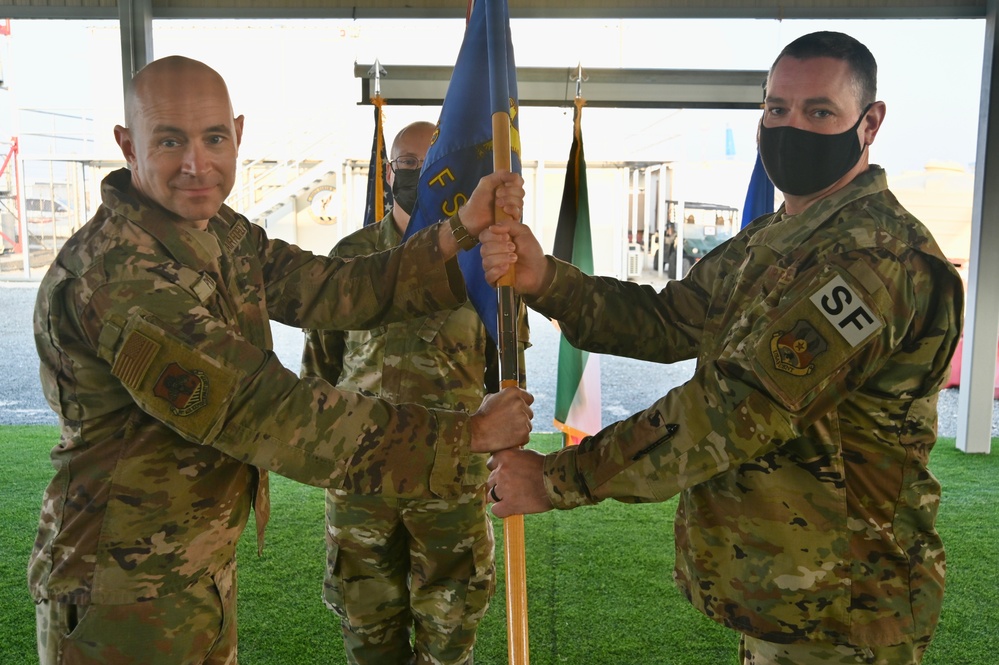 387th Expeditionary SF Squadron Change of Command