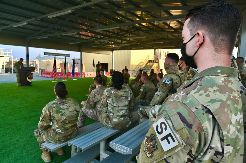 387th Expeditionary SF Squadron Change of Command