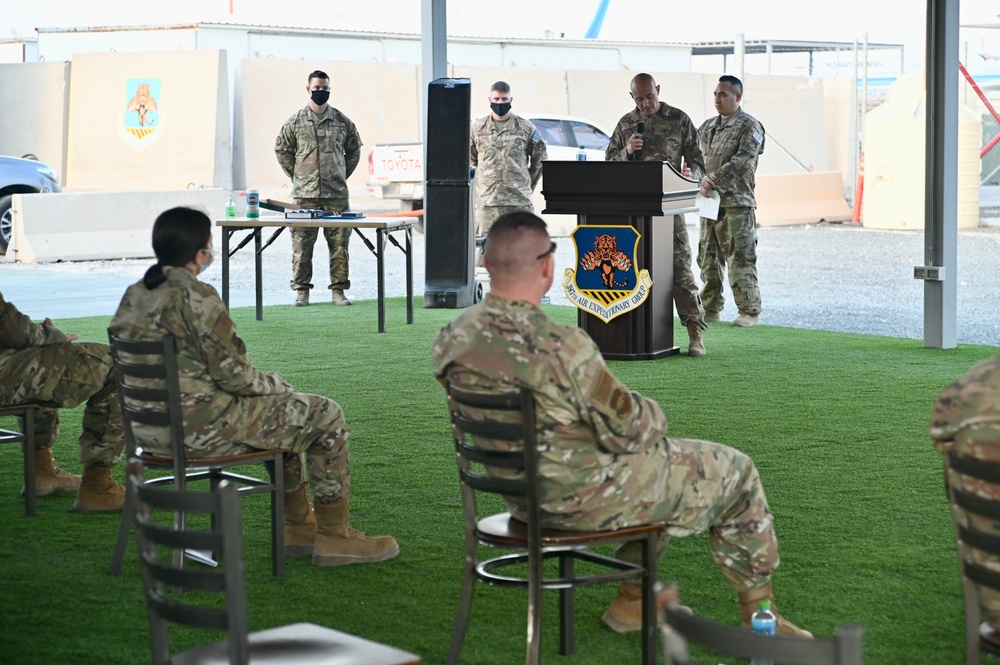 387th Expeditionary SF Squadron Change of Command