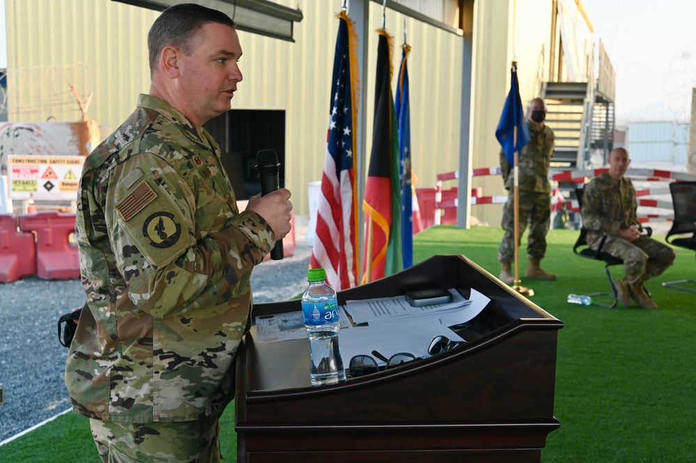 387th Expeditionary SF Squadron Change of Command