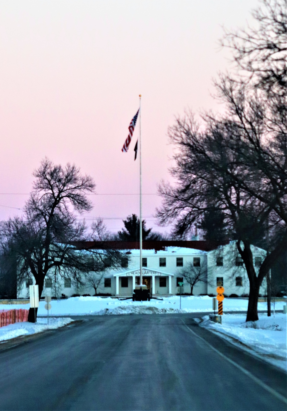 American Flag and Fort McCoy