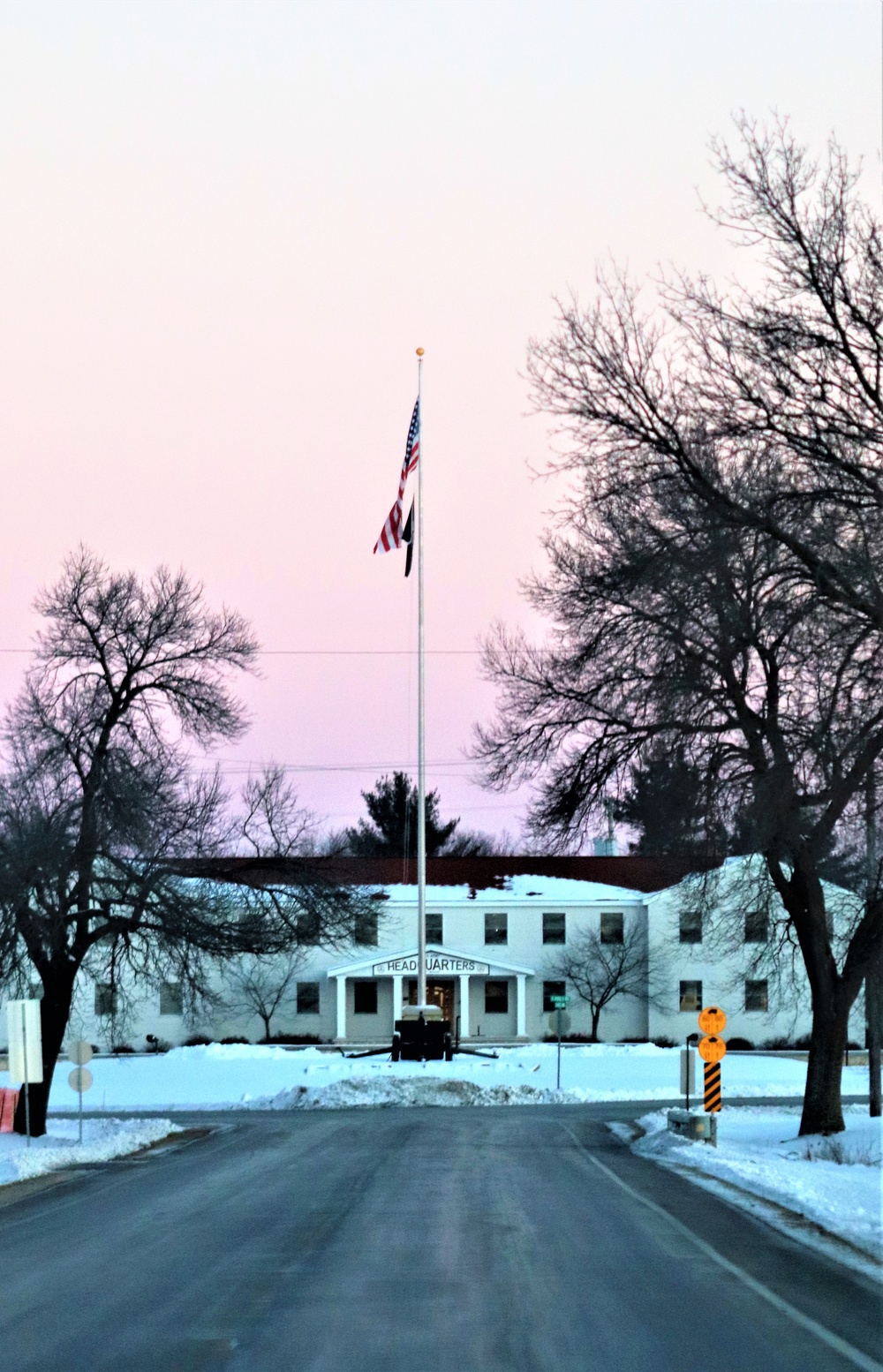 American Flag and Fort McCoy