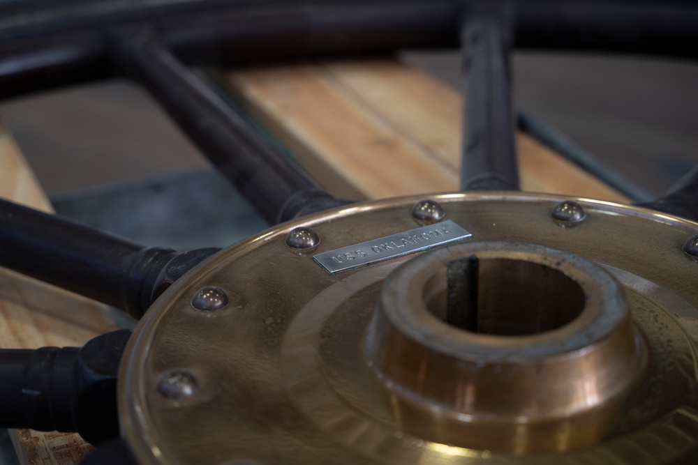 20 NOV 2021 Removal of USS Oklahoma Helm