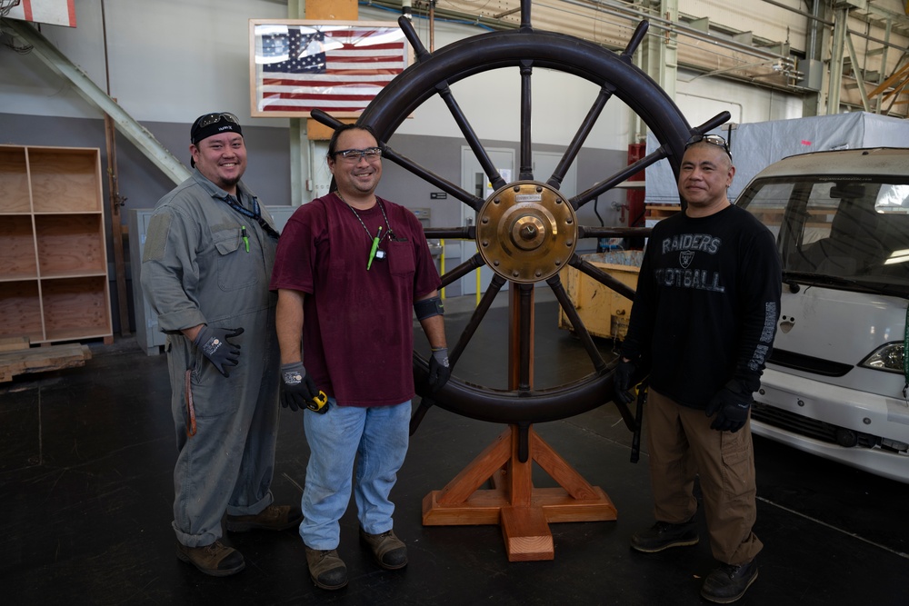 20 NOV 2021 Removal of USS Oklahoma Helm
