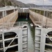 Vessel navigates through Melton Hill Lock