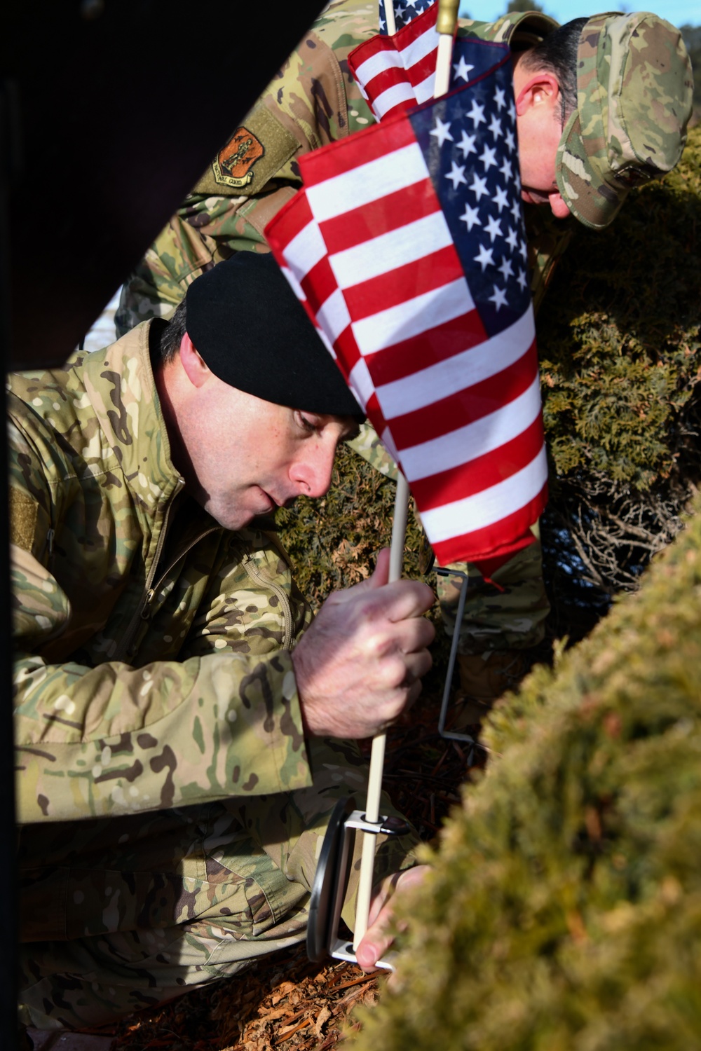 104th Fighter Wing, Westfield veterans, dedicate flags and markers