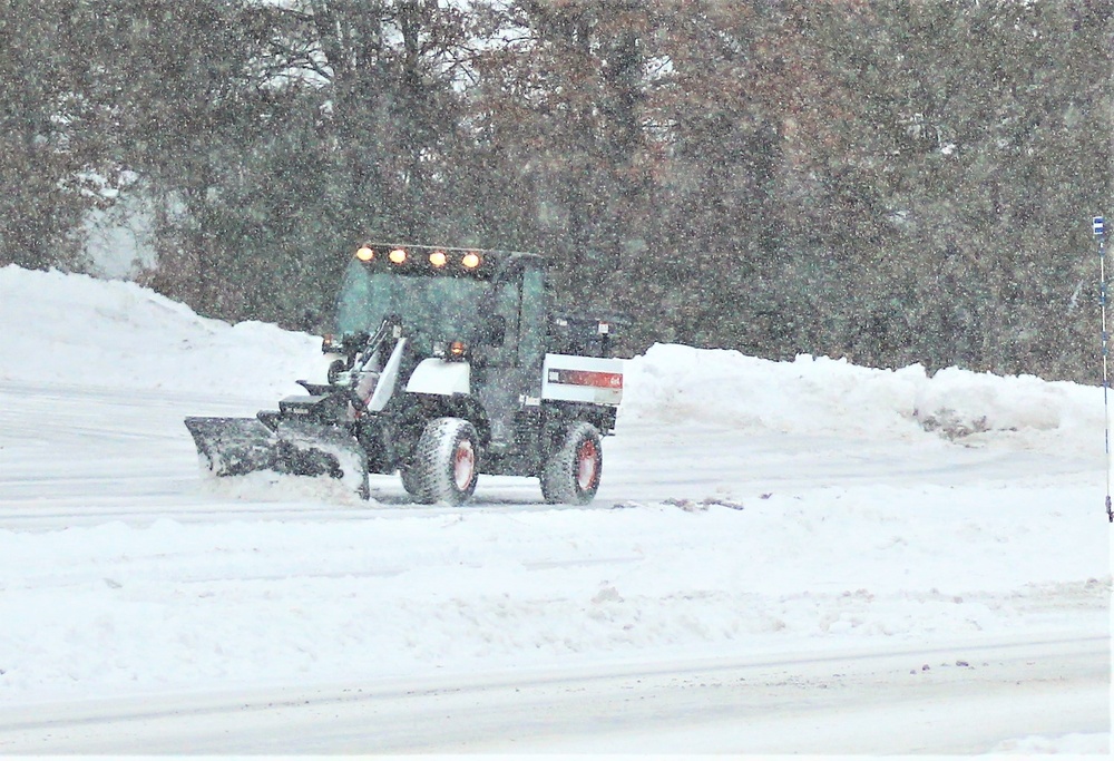 Snow-removal operations at Fort McCoy