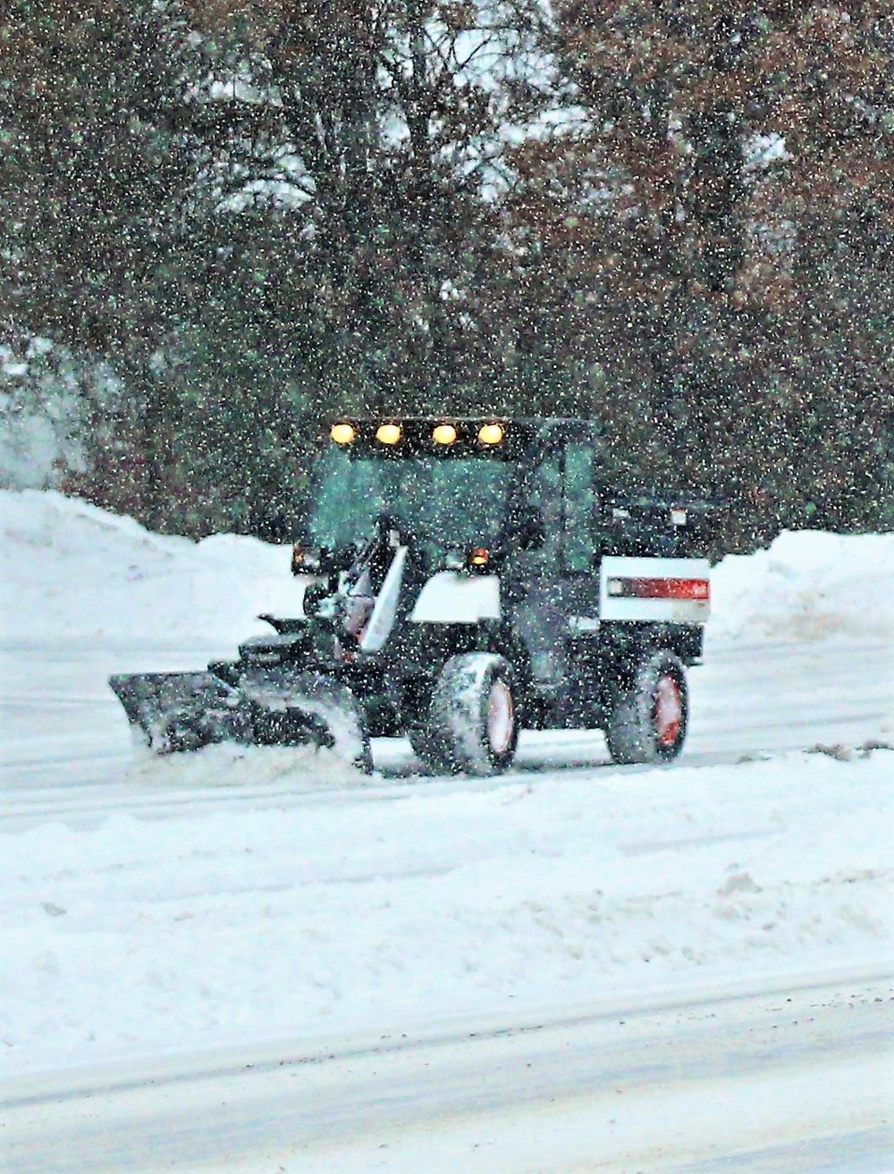 Snow-removal operations at Fort McCoy