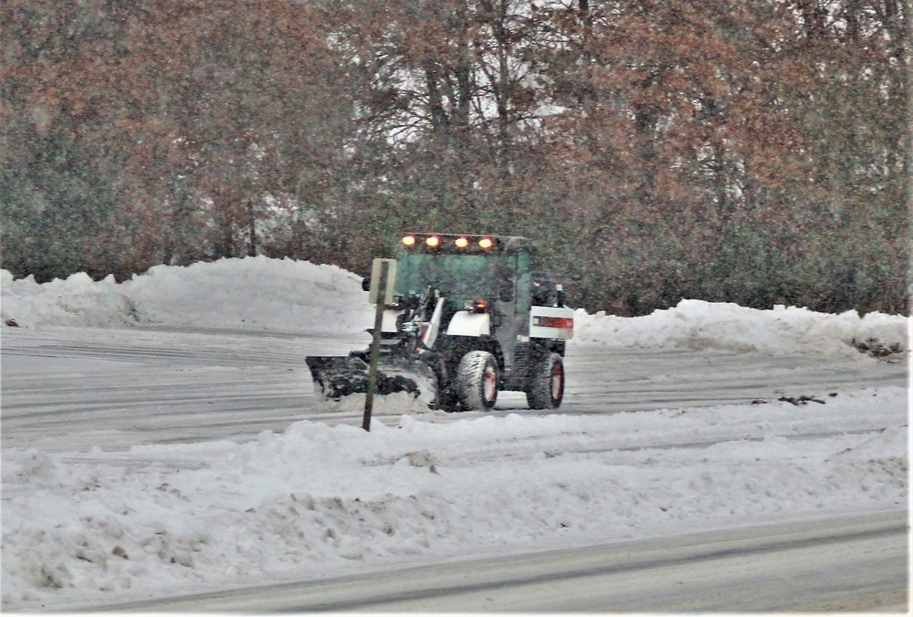 Snow-removal operations at Fort McCoy