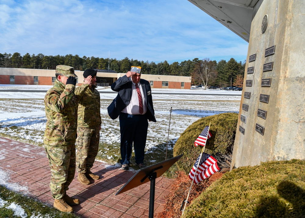 104th Fighter Wing, Westfield veterans, dedicate flags and markers