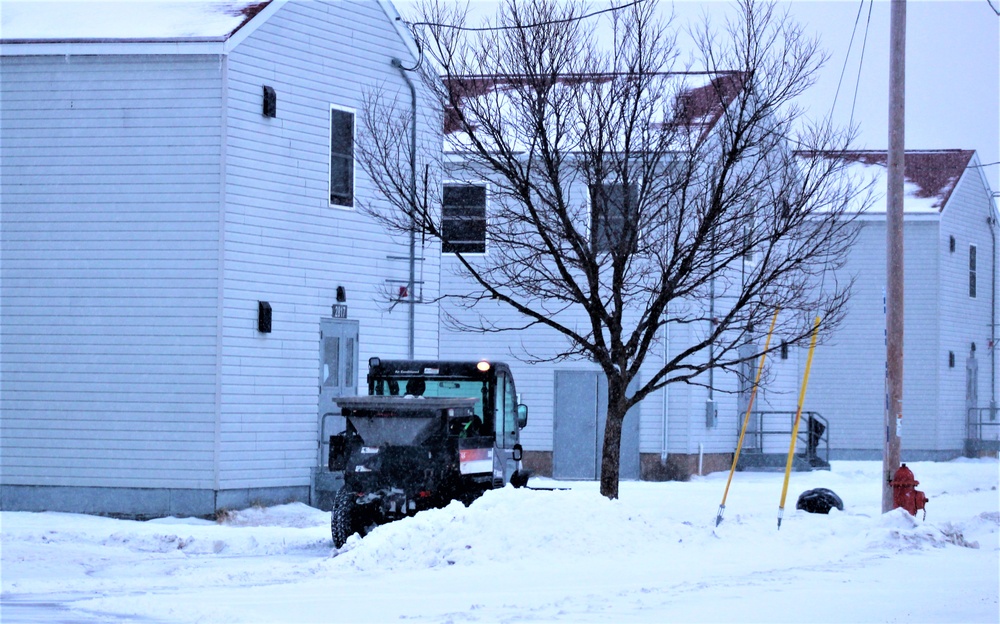 Snow-removal operations at Fort McCoy