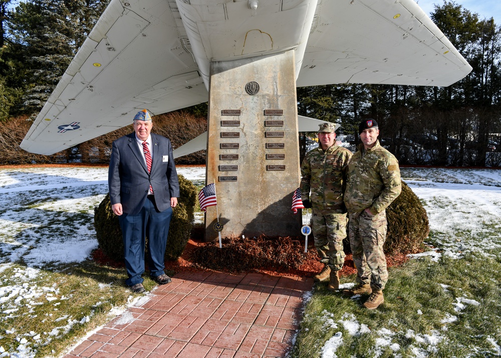 104th Fighter Wing, Westfield veterans, dedicate flags and markers