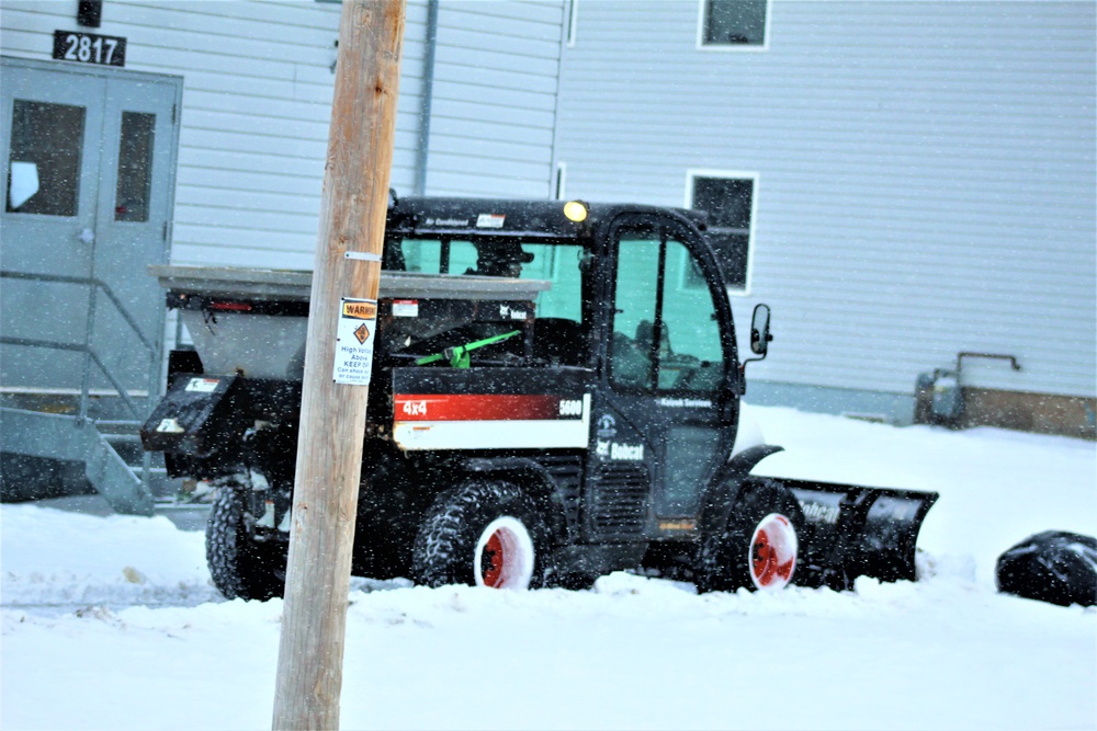 Snow-removal operations at Fort McCoy
