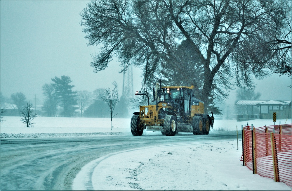 Snow-removal operations at Fort McCoy