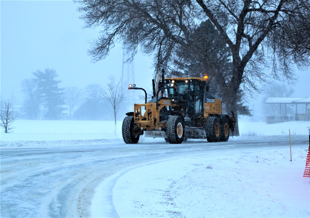 Snow-removal operations at Fort McCoy