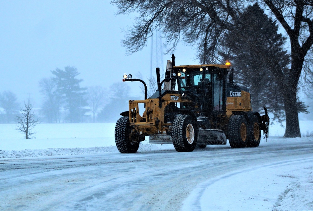 Snow-removal operations at Fort McCoy
