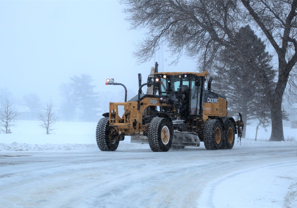 Snow-removal operations at Fort McCoy