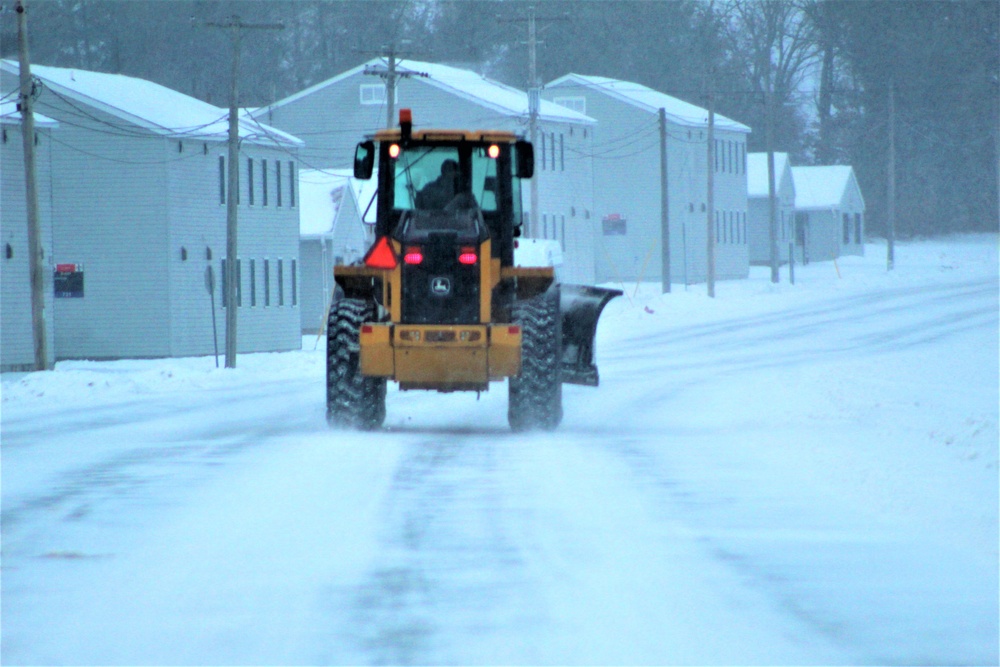 Snow-removal operations at Fort McCoy