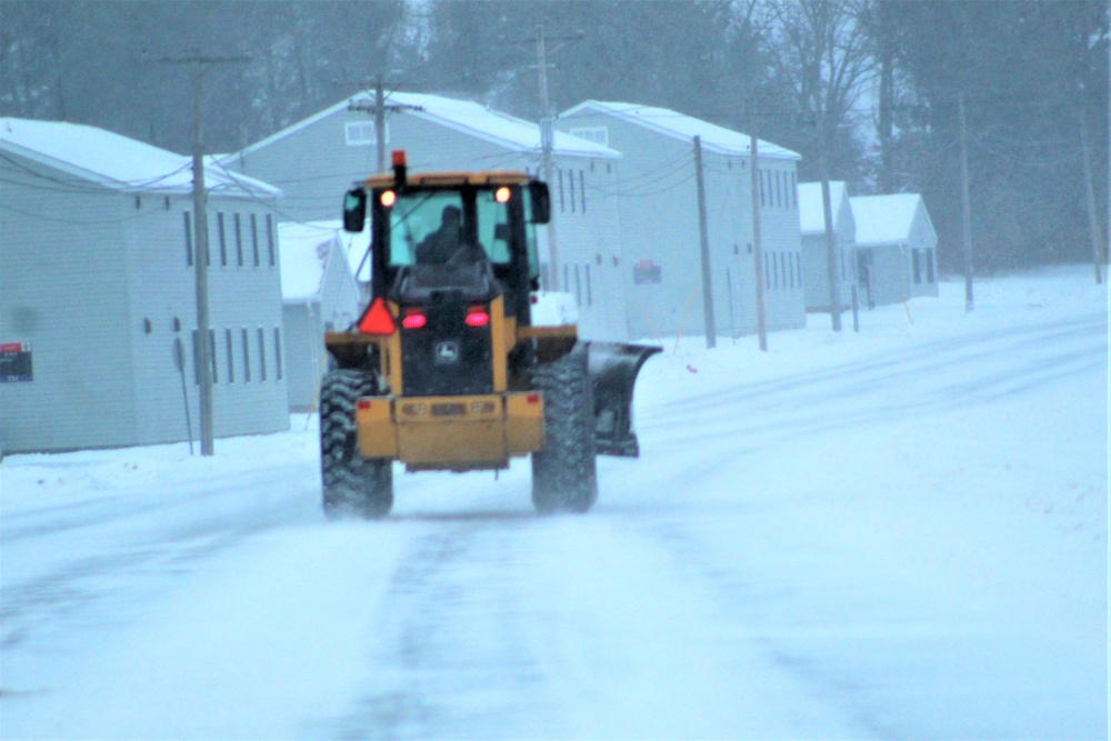 Snow-removal operations at Fort McCoy