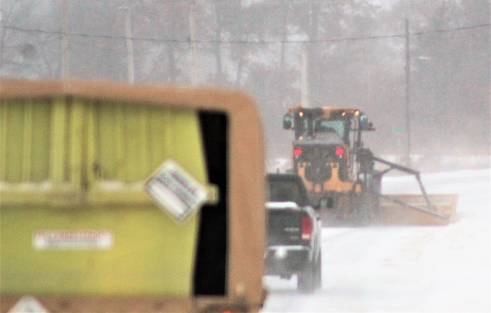 Snow-removal operations at Fort McCoy