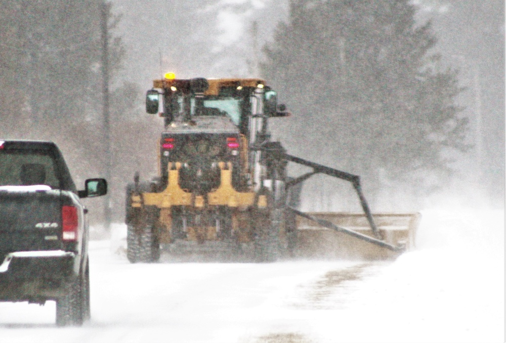 Snow-removal operations at Fort McCoy