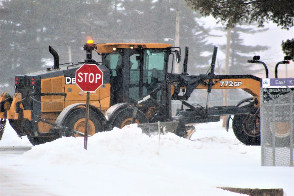 Snow-removal operations at Fort McCoy